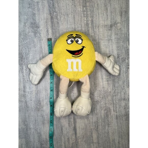 M&M’s World Yellow Peanut Large Plush 10” 2016 Candy Stuffed Animal Toy - Picture 3 of 7